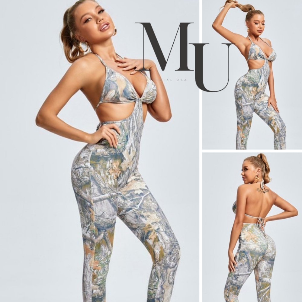 🤎Wild Side Camouflage One Piece Set
